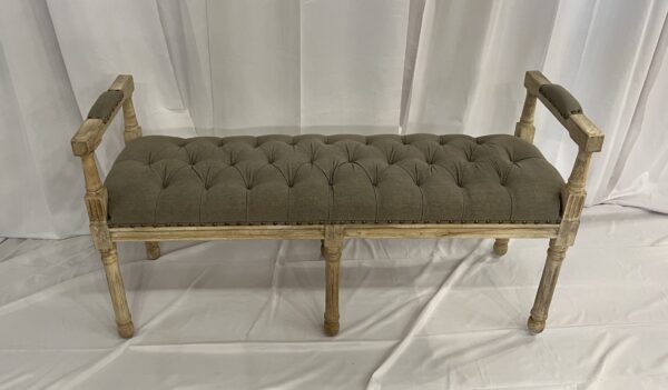 Mangowood Tuffetted Bench