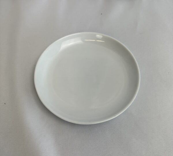 6" White Round Plate- 10/pack