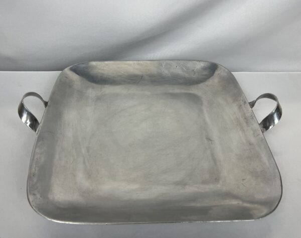 Pewter Tray with handle 15"x15"