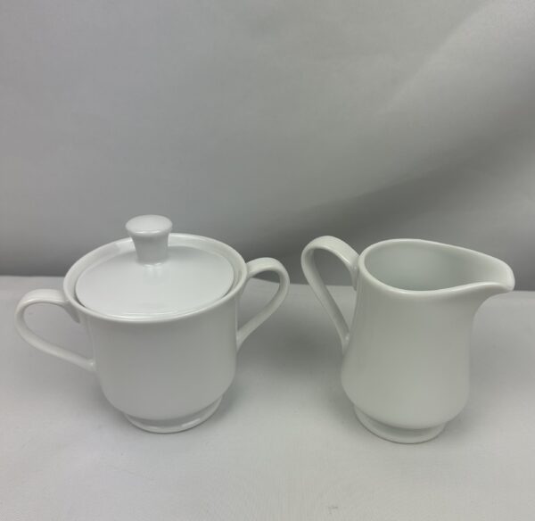 White Cream and Sugar Set