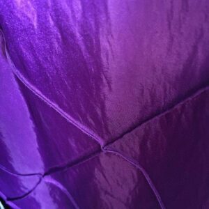 120" Round Purple Pintuck Tablecloth