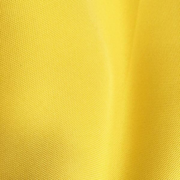 132" Round Yellow Polyester Tablecloth