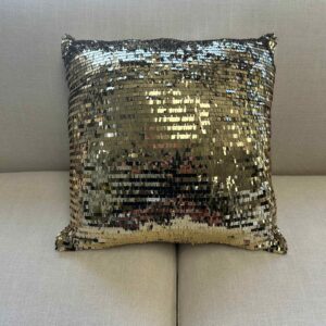 Gold Sequin Pillows - Big Sequin