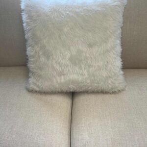 White Furry Pillow
