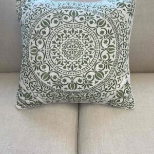 Sage Embroider Design Pillow