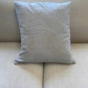 Solid Grey Throw Pillow
