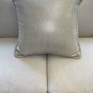 White Metallic Pillow