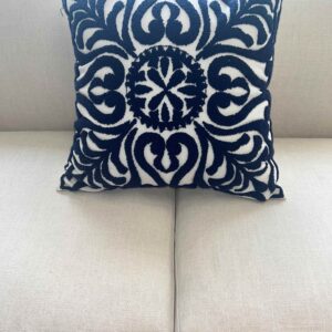 Blue and White Decorative Pillow