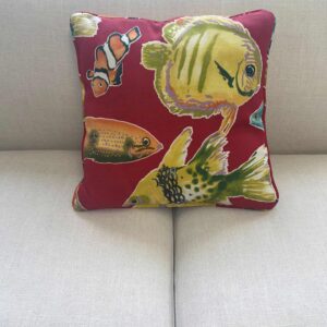 Red Fish Pillow