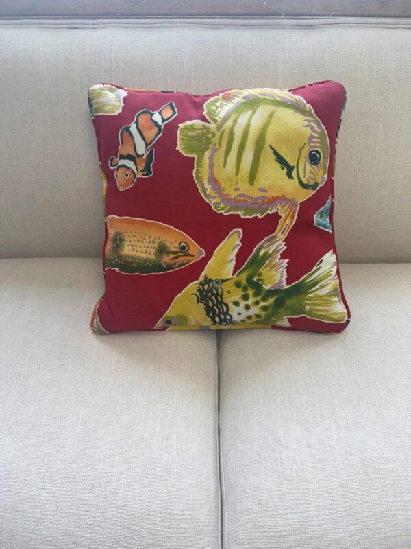 Red Fish Pillow