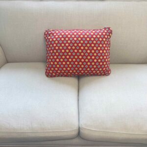 Red Polka Dot Pillow