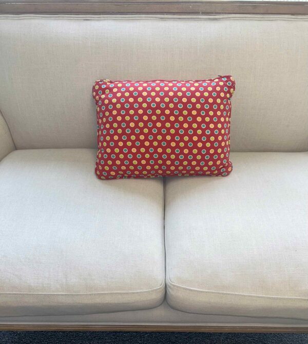 Red Polka Dot Pillow