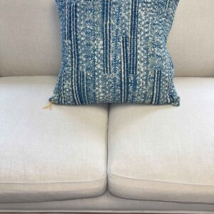 Navy Blue Quilted Pillow