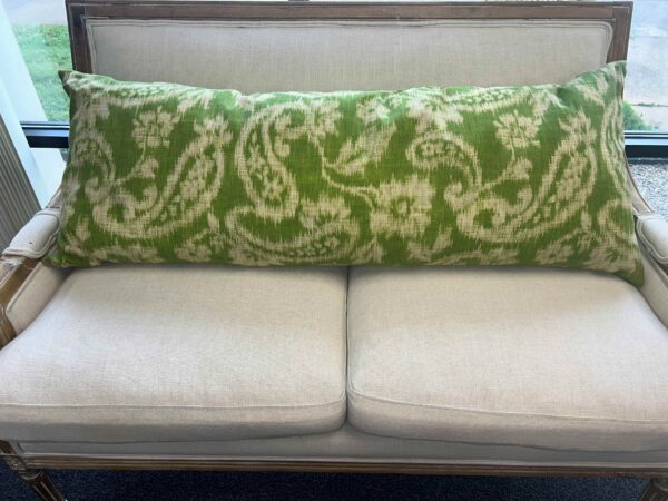 Long Green Printed Pillow