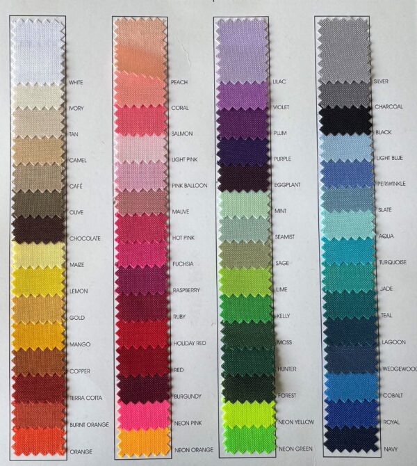 1 - All Polyester Linen Colors