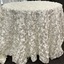 120 Ivory Rosette Tablecloth