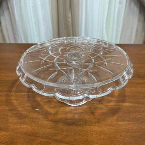 Antique Etched Cake Plate (10")
