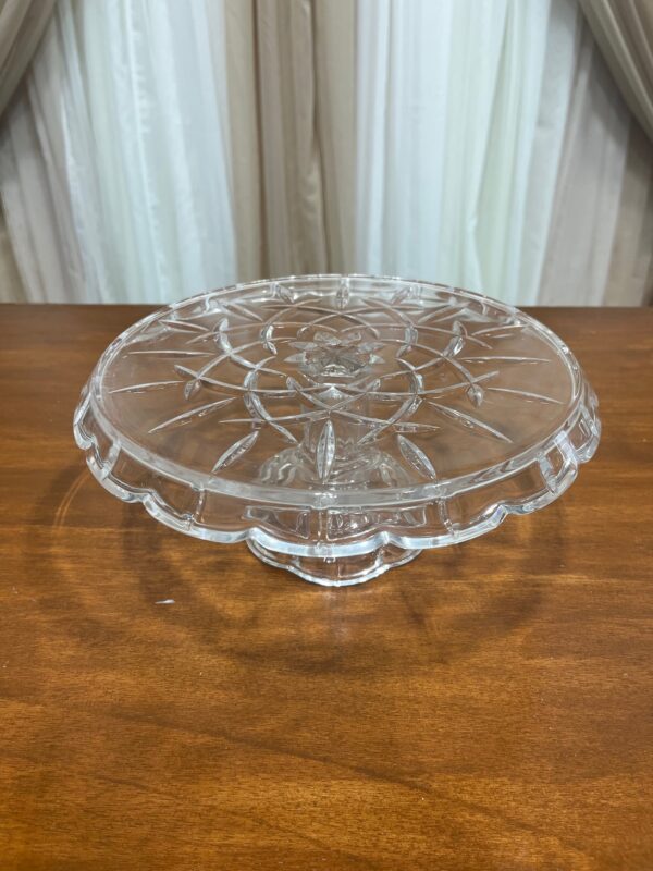 Antique Etched Cake Plate (10")