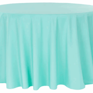 108" Tiffany Blue, Polyester Tablecloth