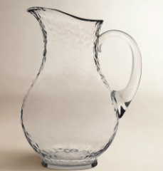 Hammered Glass Pitcher