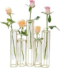 Gold Tube Floral Centerpiece