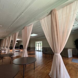 Tapered and Single Sided Pole Drape