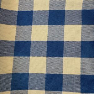 Royal Blue and White Check Napkins